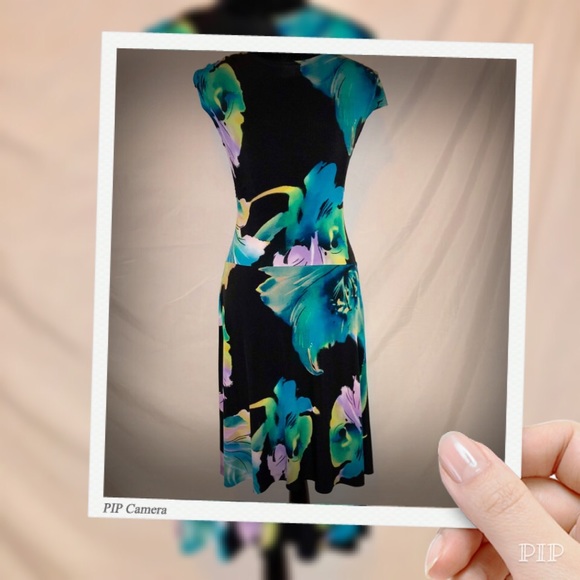 🌺EUC En Focus Studio multi-color Ruched Dress 8🌺 - Picture 2 of 8